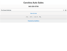 Tablet Screenshot of carolinaautosales.com